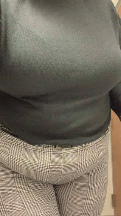 A titty drop at work just for fun