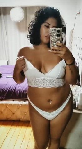 ass bbw big ass boobs brunette latina lingerie nsfw onlyfans gif