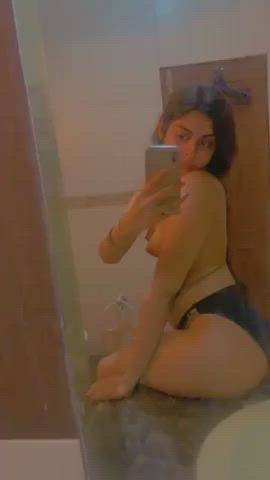 ass desi mirror nude selfie gif