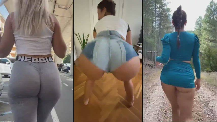 Big Ass PMV Split Screen Porn TikTok gif