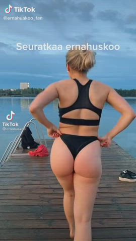 Ass Bikini Thong TikTok Tongue Fetish gif