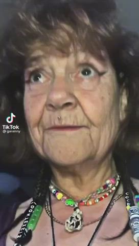 Close Up Granny TikTok gif