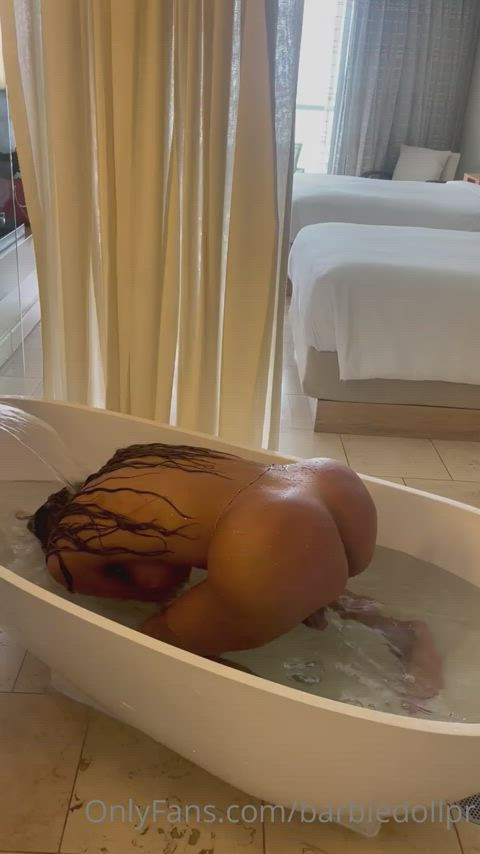 ass balls bath bathtub cock trans trans woman gif