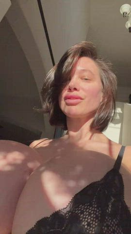 big tits exhibitionist milf gif