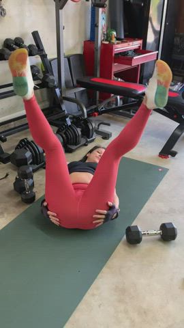 Ass Booty Fitness Leggings Sweaty Sex Twerking Workout Yoga Pants gif