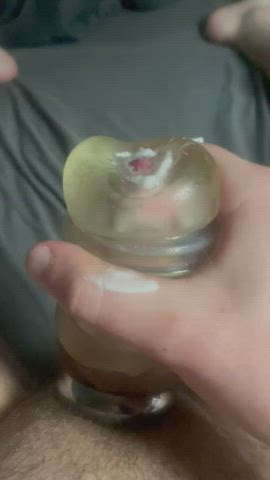 cumshot edging fleshlight male masturbation solo gif