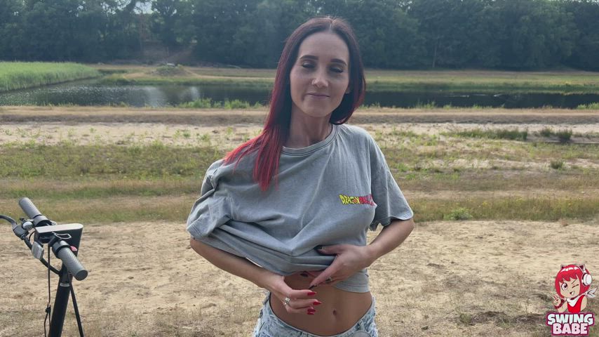 Asshole Exhibitionism Exhibitionist Jeans OnlyFans Public Pussy Tits Undressing gif