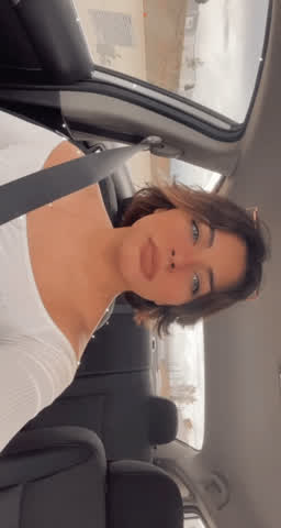 Car Selfie White Girl gif