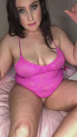 amateur bbw big tits brunette lingerie natural tits onlyfans pawg solo thick gif