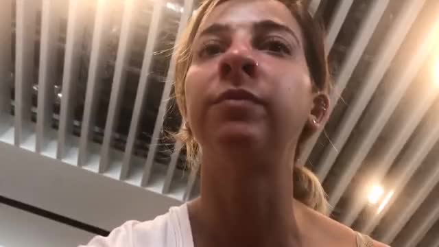 Gabbie and her fat ass walking away