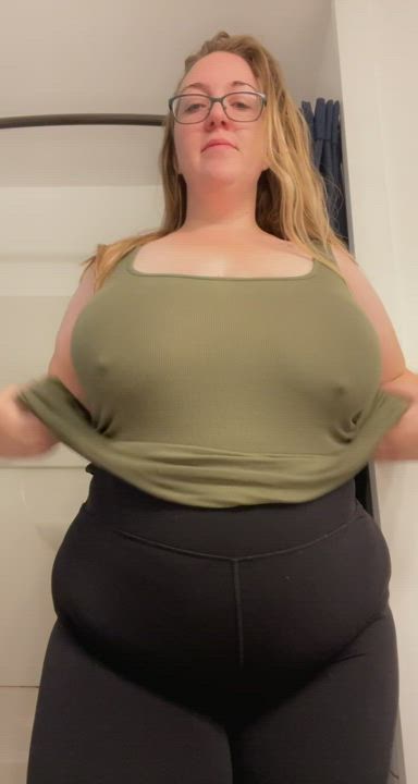 BBW Bouncing Tits Chubby NSFW Titty Drop gif