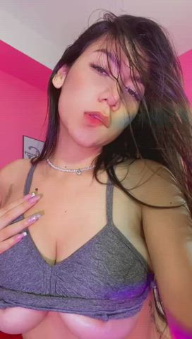 big tits boobs cute latina teen tits gif