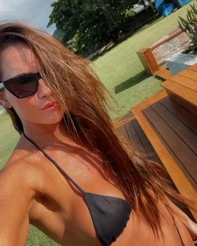 big tits bikini brazilian brunette celebrity milf gif