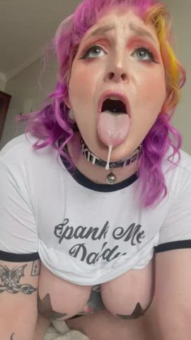 ahegao big tits blowjob drooling eye contact pasties spit tongue fetish violetbabyxx00