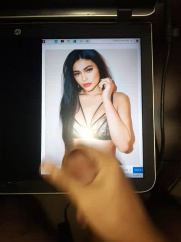 cock cum cumshot kylie jenner male masturbation tribute gif