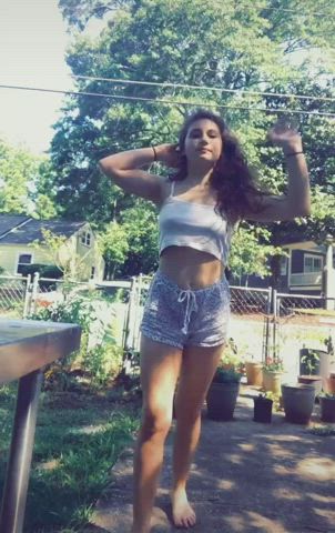 big tits braless tiktok gif