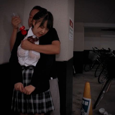 asian big tits groping jav japanese oiled public schoolgirl see through clothing