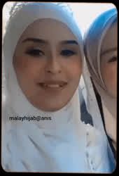 Big Tits Hijab Malaysian Pornstar gif