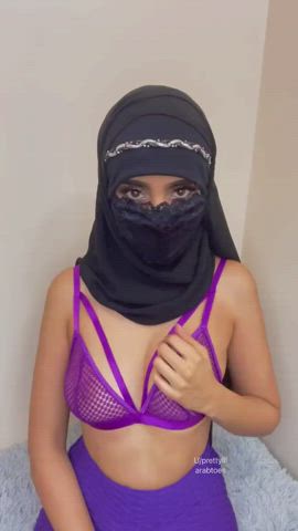 Arab Teasing Tits gif