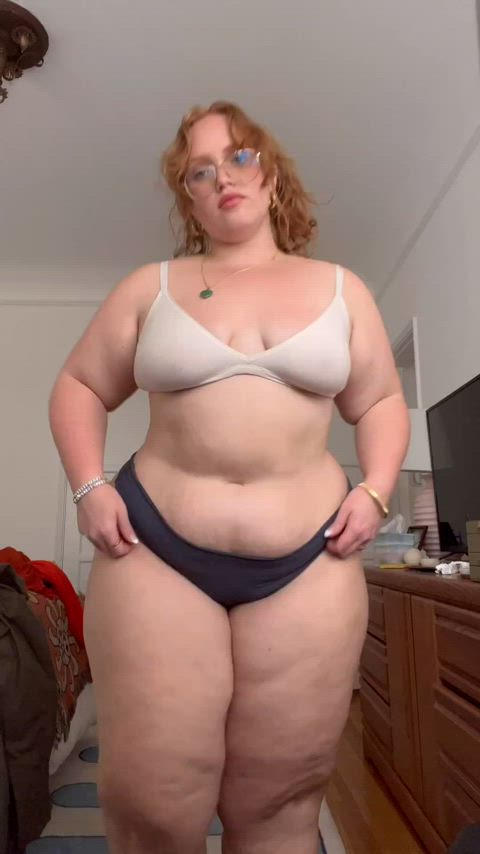 bbw bra non-nude panties gif