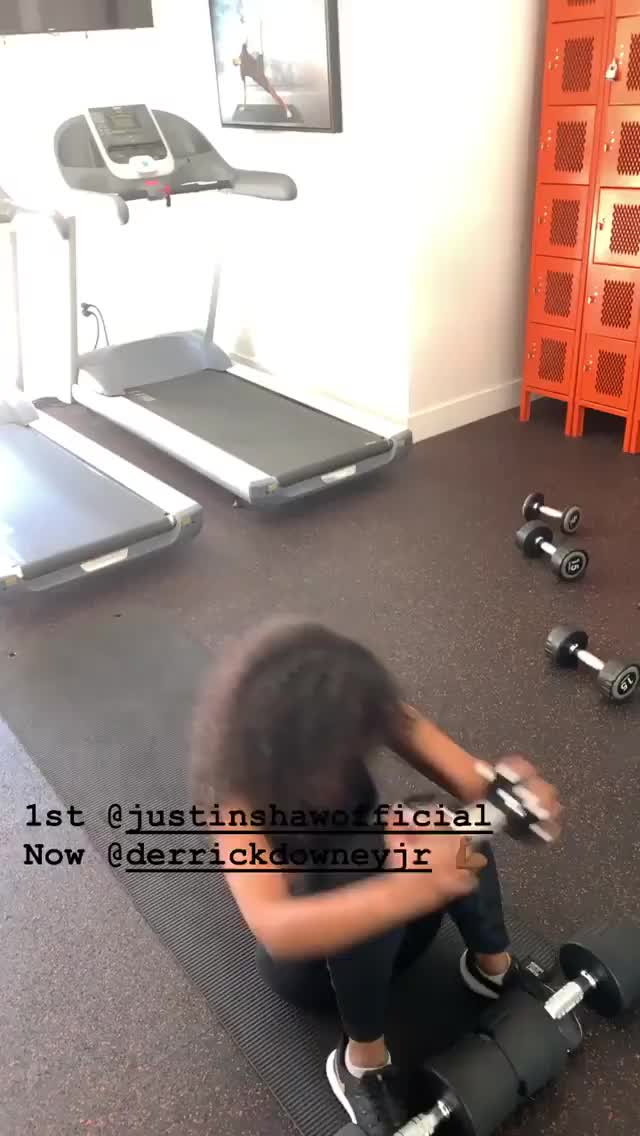 Nafessa Williams working out