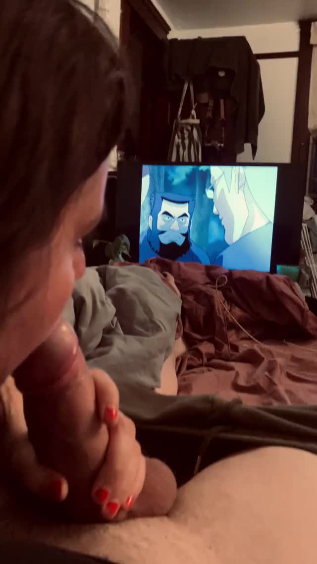 Sucking me off while we watch our favorite anime ?