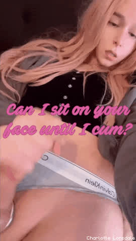 Blonde Caption Clothed Ejaculation Trans gif