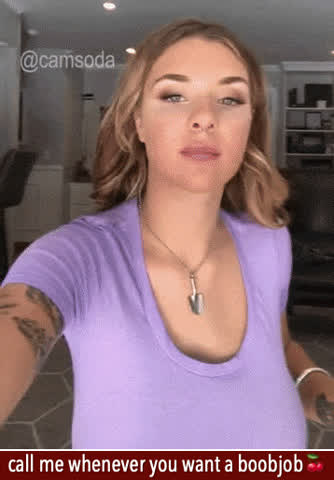 Blonde Braless Caption Flashing Funny Porn Gabbie Carter Huge Tits Teen Webcam gif