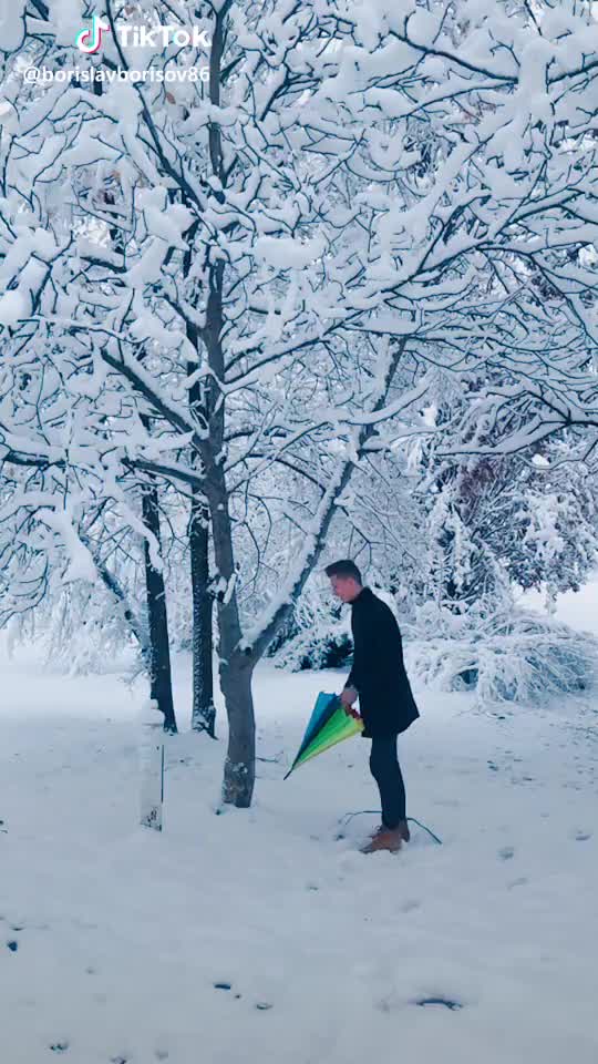 Let the winter begin! #snowumbrella #wintersoldier #lovewinter #snow #winter