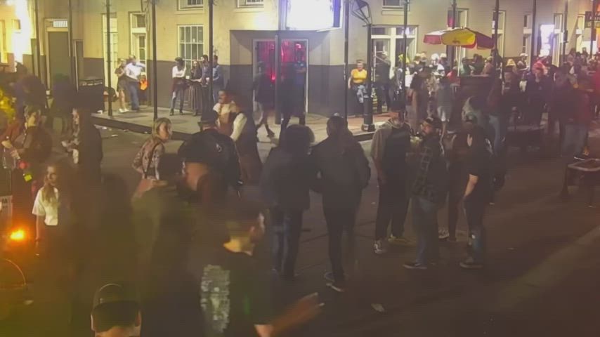 The fist bump at the end was a nice touch... Flashing for beads halloween on bourbon