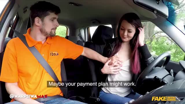 Cindy fucks her driving instructor