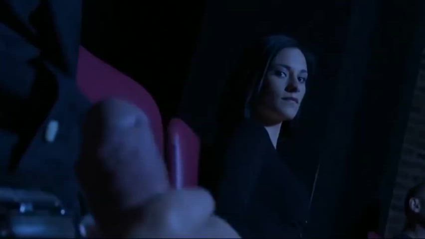 Claire Castel spots a big dick in a movie theatre in Becoming a Whore (2012)