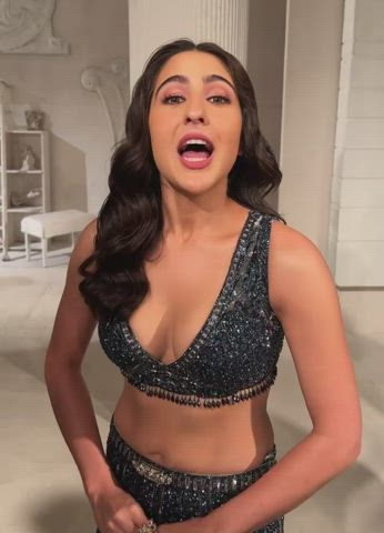 bollywood celebrity cleavage gif