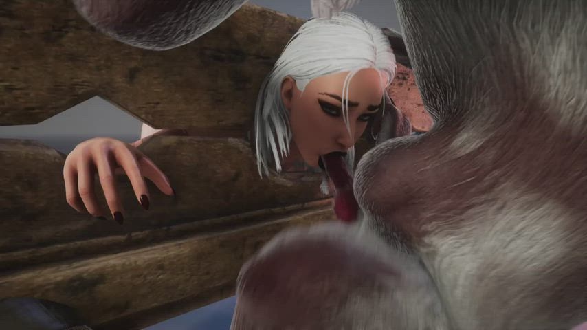 Animation Big Ass Big Dick Big Tits Blowjob Hentai Monster Cock Rule34 gif