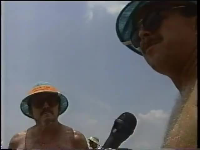 Topless South Florida Reporter Does Story on Nude Beach (mid-90's)