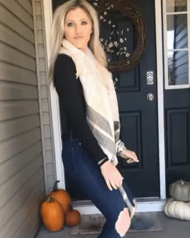 Blonde Dancing Step-Mom gif