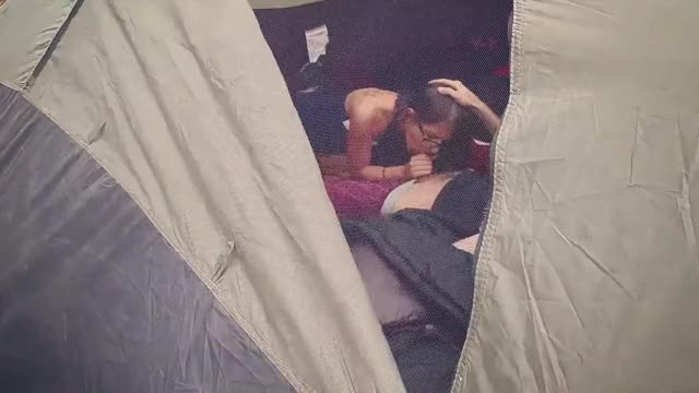 Camping voyeur.