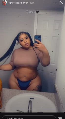 big ass ebony natural thick gif