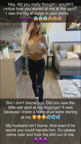 blonde caption fake tits gif