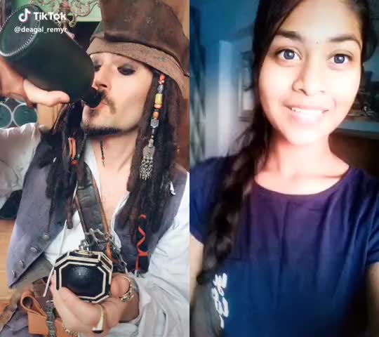  #Duett mit @nomulapravallika #ghost #vampire #jacksparrow #cosplay #foryou #funny