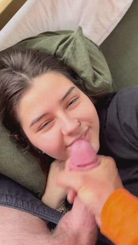 cum in mouth cumshot facial gif