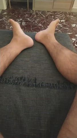 cock edging feet gif