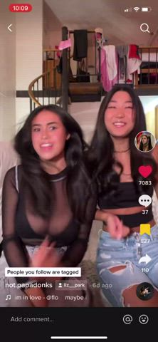 big tits teen tiktok gif