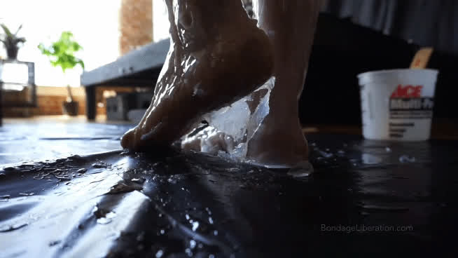 feet feet fetish messy silicone wet and messy gif