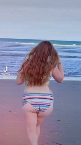 big ass booty pawg public twerking voyeur gif