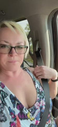 Dared to [f]lash in my car in a public spot