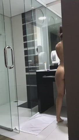 Amateur Ass Bathroom gif