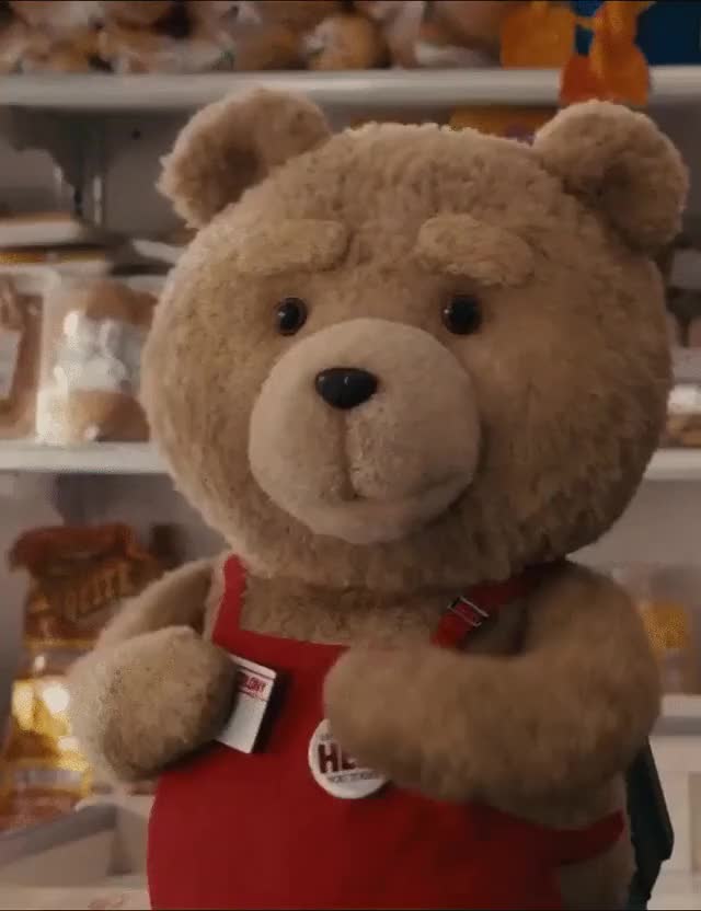 Carmen Electra and Ted (teddy bear) [cropped, sharpen] 1080p