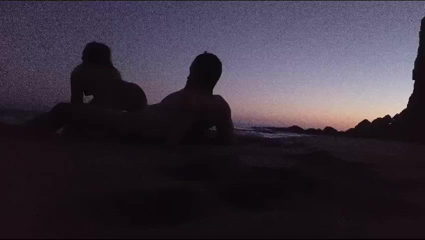 Second part of sex on the beach at sunset 🔥🍑