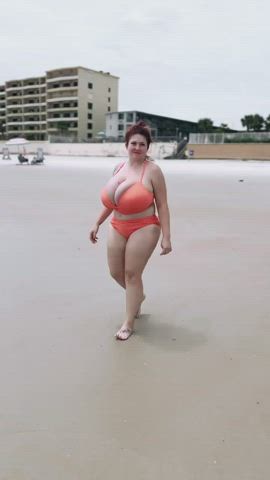 bikini busty huge tits gif